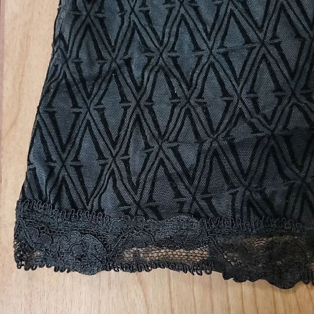 VICTORIA'S SECRET BLACK SHEER NEGLIGEE